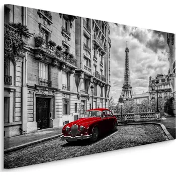 Obraz MyBestHome BOX Plátno Paříž Černá A Bílá Varianta: 90x60