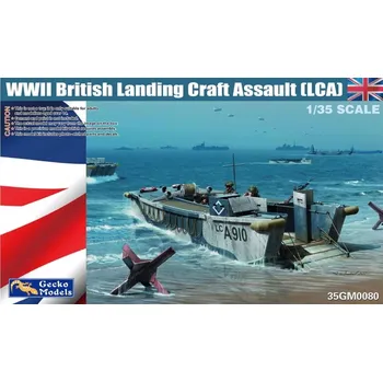 Plastikový model Gecko Models 1/35 WWII British Landing Craft Assault (LCA)