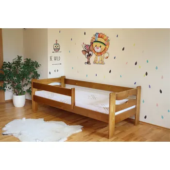 Postel Via-nábytek Dětská postel FIDO včetně roštu Rozměry: 80 x 180, Povrchová úprava postele: Moření odstín dub