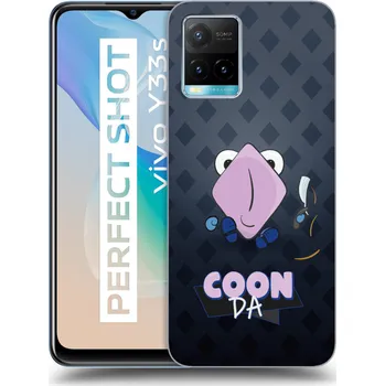 Pouzdro na mobilní telefon Picasee silikonový černý obal pro Vivo Y33s - COONDA holátko - tmavá