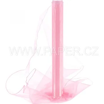 Galanterie Organza 40cm/10y sv. růžová 006