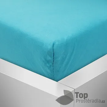 Prostěradlo Jersey prostěradlo 220x200 Premium - Azurová
