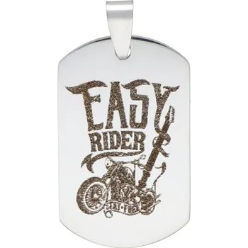 Náramek Doria Plotýnka z oceli stříbrná EASY RIDER F408