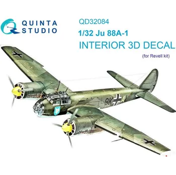 Plastikový model Quinta studio 1/32 Ju 88A-1 3D-Printed & col.Interior (REV)