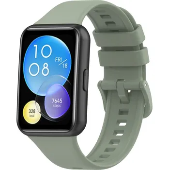 Příslušenství k chytrým hodinkám eses Silikonový řemínek pro Huawei watch fit 2 - Světle zelený