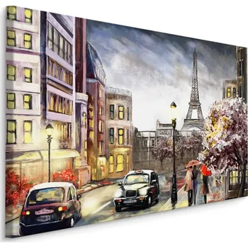 Plátno Zamračený Den V Paříži Varianta: 30x20