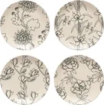 Sada čtyř bílých dezertních talířů COSTA NOVA ELEMENTS 21 cm