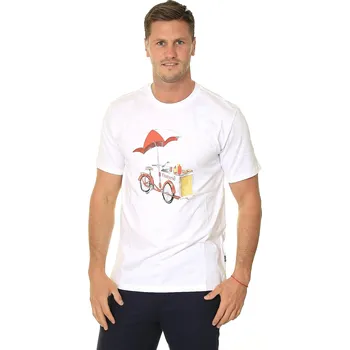 Pánské tričko tričko Converse Off The Cart Graphic/10022050 - A01/White S