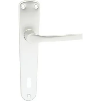 Dveřní kování Cobra dveřní kování MONET F1 (stříbrný elox) Provedení: BB (klika/klika, dózický klíč), Rozteč: 90 mm