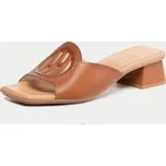 Dámské kožené pantofle HV221722-0003 Hispanitas hnědá Barva: hnědá, Velikost: 40