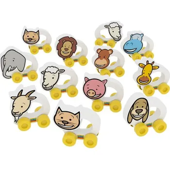 Hračka pro nejmenší FOAMINIS Zvířátka autíčka 12