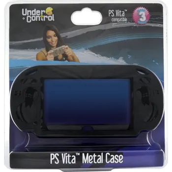 Herní ovladač PS VITA 1000 kryt hliníkový černý