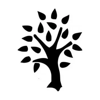 ARTEMISS Strom listí - plastová šablona 075 Rozměr: B 14,5x14,5cm