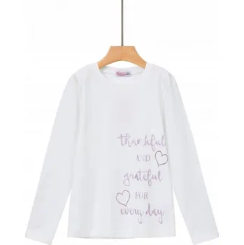 Dívčí tričko GLO STORY DÍVČÍ TRIKO "GRATEFUL" Barva: černá, Velikost: 128/134