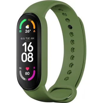 Příslušenství k fitness náramku Řemínek RhinoTech na Xiaomi Mi Band 7 / Mi Band 6 / Mi Band 5 - armádní zelená RHTRTACC049
