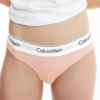 Kalhotky Calvin Klein tanga F3786E lososová - Lososová / S