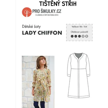 Nit Střih na dětské lehké letní (šifonové) šaty LADY CHIFFON