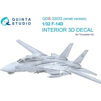 Plastikový model Quinta studio 1/32 F-14D 3D-Printed & col.Interior (TRUMP) SMALL