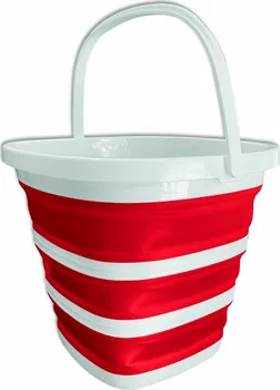 kbelík Orlandi SuperFive Joy Secchio Pieghevole 10 l bílý/červený
