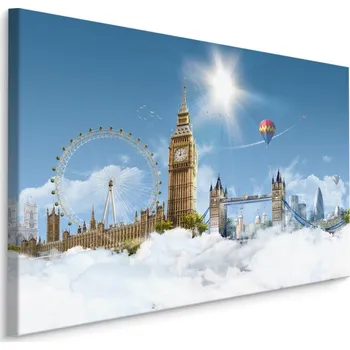 Obraz Plátno Londýn V Oblacích Varianta: 30x20
