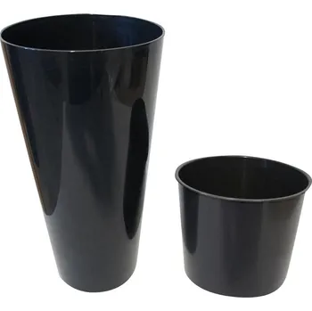 Květináč květináč TUBUS Slim DTUS200S, antracit