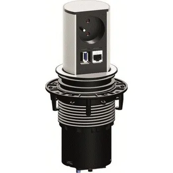 Elektrická zásuvka Bachmann Elektrická zásuvka výtahu Výtah OFFICE / Broušený hliník