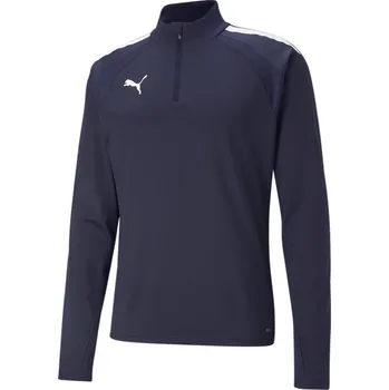 Pánské oblečení Triko s dlouhým rukávem Puma teamLIGA 1/4 Zip Top 65723606 Velikost S