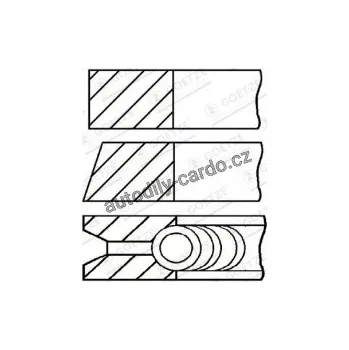 Blok motoru Sada pístních kroužků GOETZE 08-244300-00