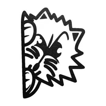 Samolepící dekorace SAMOLEPKA Kočka 026 pravá kuk (63 - škrábaný kov černý) NA AUTO, NÁLEPKA, FÓLIE, POLEP, TUNING, VLASTNÍ TEXT, TISK, AUTOSAMOLEPKY.cz, POLEPY, OBRÁZEK, LOGO, SAMOLEPKY