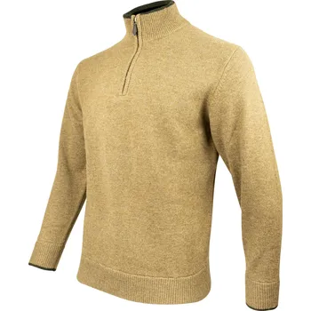 Pánská mikina JACK PYKE Svetr ASHCOMBE se zipem jehněčí vlna BARLEY Velikost: 3XL