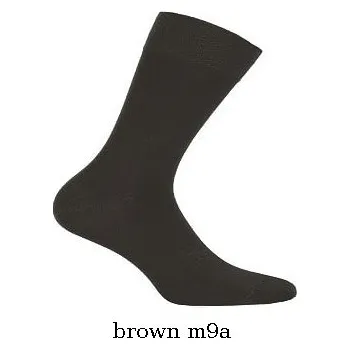 Pánské ponožky Pánské ponožky Wola W94.017 Elegant hnědá 39-41