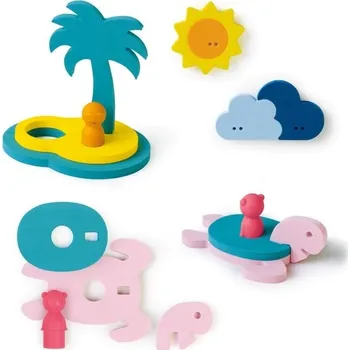 Hračka pro nejmenší QUUTopia Ostrov pokladů - Puzzle do vody 3D