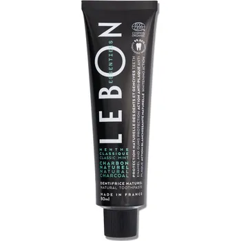 zubní pasta Lebon Classic Mint + Charcoal Natural Toothpaste přírodní zubní pasta 80 ml