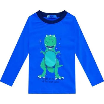 Chlapecká mikina CHLAPECKÉ TRIČKO S DINOSAUREM Velikost: 92, Barva: Modrá