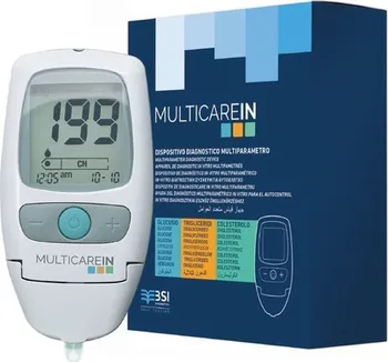 Diagnostický test MultiCare IN Přístroj 3v1 sada na měření cholesterolu 5 ks