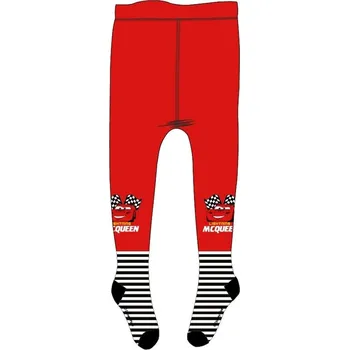 E plus M • Dětské / chlapecké punčocháče Auta / Cars - motiv Blesk McQueen 122 / 128 Červená