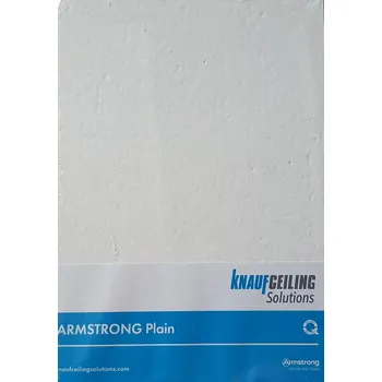 Stavební deska Knauf Ceiling Solution Minerální podhled Armstrong Plain Board 600x600x15mm /balení 5,04m2/ Tloušťka: 15mm, Prodejní jednotka: balení