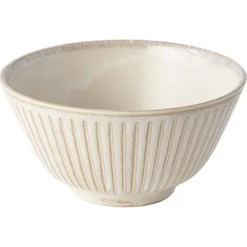 Made in Japan (MIJ) Ridged Alabaster Miska 12 cm, 220 ml