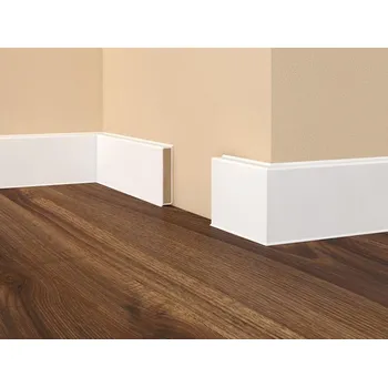 soklová lišta Döllken Cubu Flex Life 1013 25 x 80 x 2500 mm Bílá