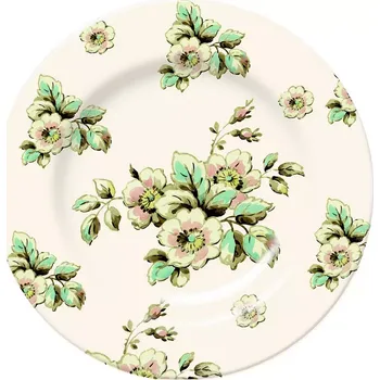 Talíř Creative Tops, Anglie Kitchen Craft - Dezertní porcelánový talíř Cottage Flower světlý - Ø 20 cm