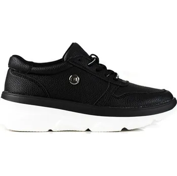 Dámské tenisky Černé sportovní boty se silnou podrážkou 23-10842B Velikost: 36