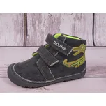 Plátěné tenisky obuv D.D.step C073-209A barefoot šedé riflové s krokodýlem velikost: 22