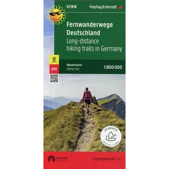 Fernwanderwege Deutschland, Weitwanderkarte 1:800.000, freytag & berndt