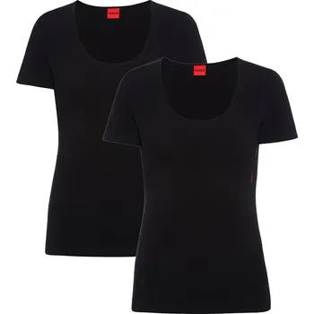 HUGO dámské tričko 2 pack 001 - Černá / S