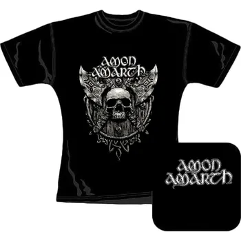 dámské triko Amon Amarth - skull and axes