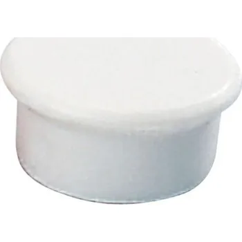 Dekorativní magnet Magnety kulaté, 13 mm, 8 kusů, bílé