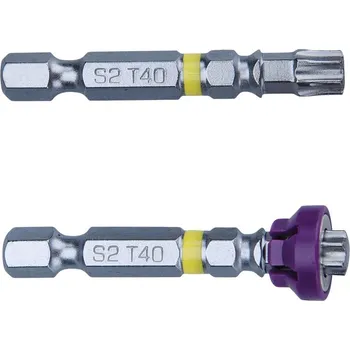 Bit FORTUM 4741489 hroty sada TORX s magnetickým kloboučkem, T 40x50mm, S2