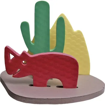 Pěnový ostrůvek s nosorožcem (vodolepky) 71/33/11/62