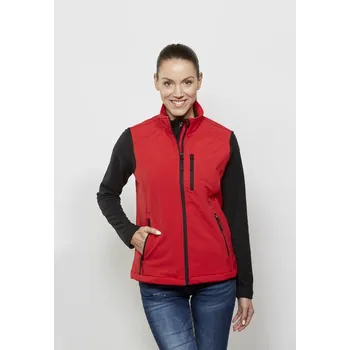 Dámská vesta LAMBESTE dámská vesta softshellová (0704) Barva: červená, Velikost: S
