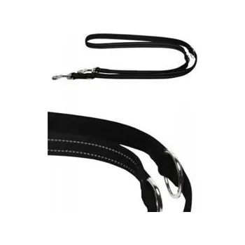 Vodítko pro psa Papillon přepínací vodítko střední reflexní 2 x 200 cm - černé